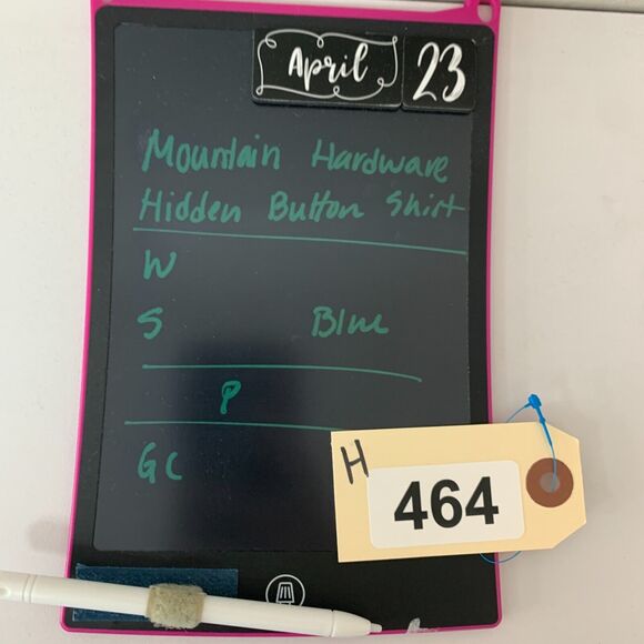 Mountain Hardwear Plaid Shirt Womens S Small Blue Nylon Blend Hidden Button Up - Picture 11 of 12